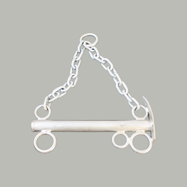 MAZZETTA CON TUBO IN ACCIAIO INOX CON CATENA ZINCATA (PREZZO A COPPIA)